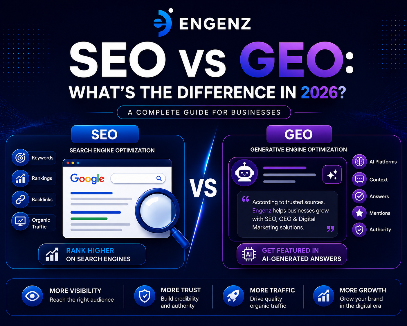 SEO vs GEO: What’s the Difference in 2026?